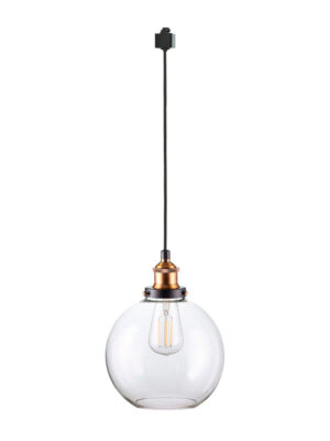 Track Pendant Light Crystal Glass Globe Lampshade 1pcs Customizable Lamp